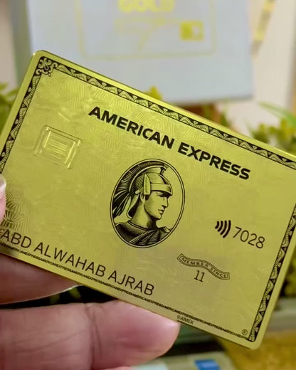 24K Gold AMEX Metal Card