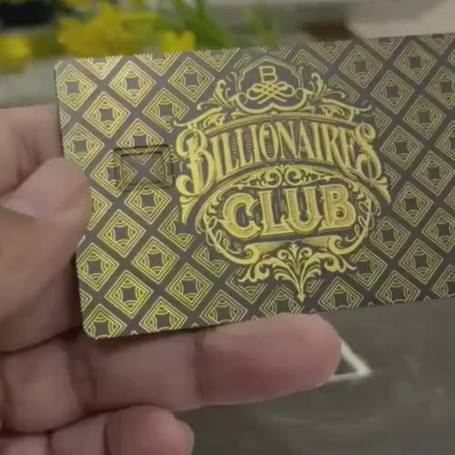 Elite Billionaires Club metal card representing prestige, status, and luxury branding