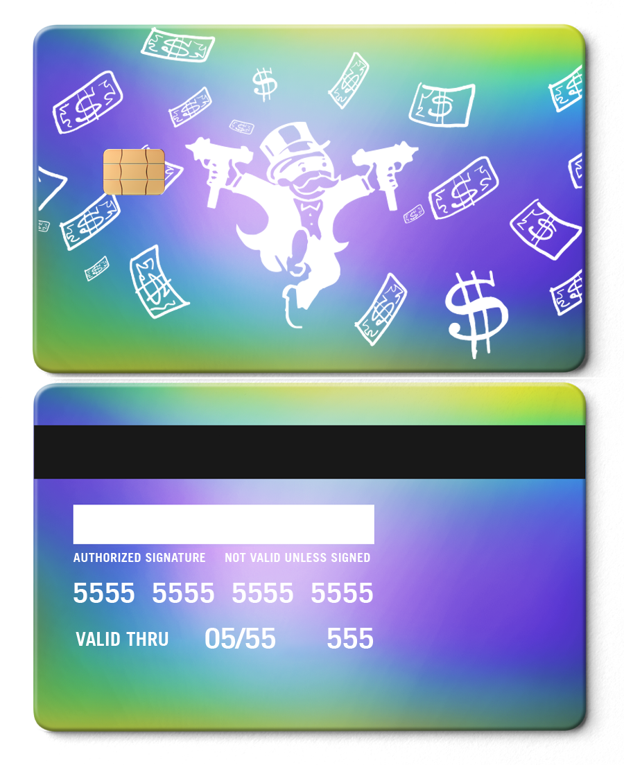 Ultra-premium Raining Monopoly metal card with luxurious engraved design, elite custom metal card for global buyers