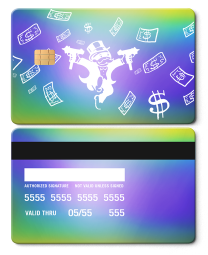 Ultra-premium Raining Monopoly metal card with luxurious engraved design, elite custom metal card for global buyers