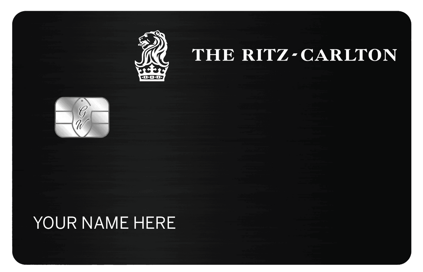 Ritz-Carlton metal card by Gold Wraps, premium stainless steel luxury hotel card