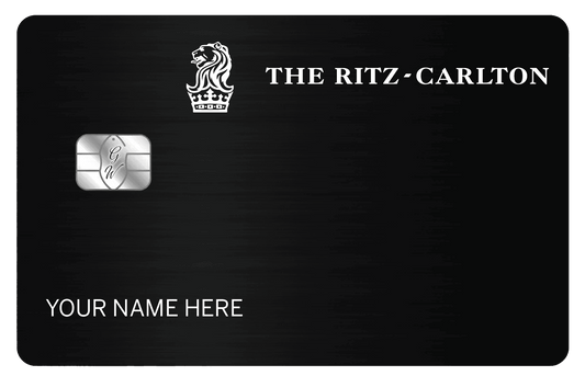 Ritz-Carlton metal card by Gold Wraps, premium stainless steel luxury hotel card