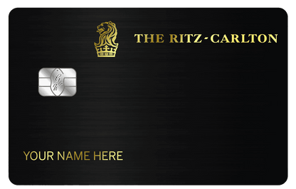 Elegant Ritz-Carlton metal card featuring high-end professional finish