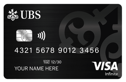 UBS metal card by Gold Wraps, premium stainless steel Swiss banking card