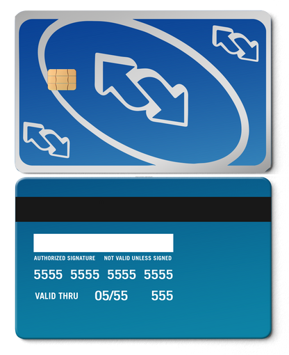 Elite UNO Reverse metal card with meticulous finishing, premium custom metal card for international buyers