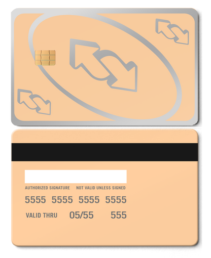 High-end collectible UNO Reverse metal card with luxury finish, premium custom metal card for global collectors
