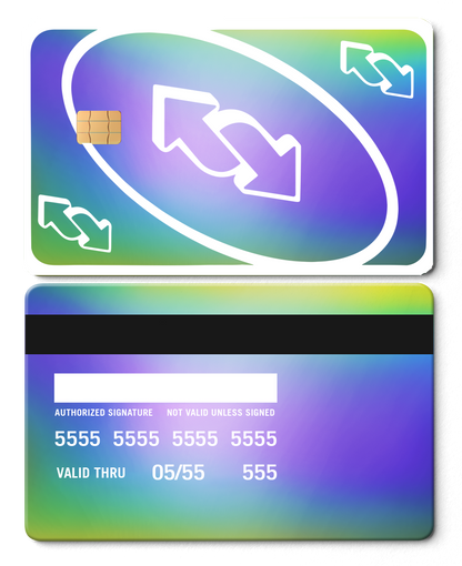 Premium engraved UNO Reverse metal card with fine detailing, luxury metal card for international buyers