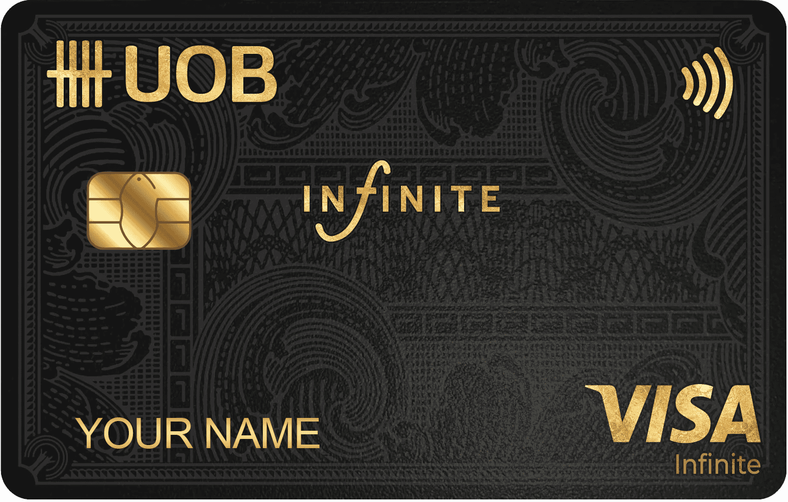 UOB Infinite metal card by Gold Wraps, premium stainless steel banking card