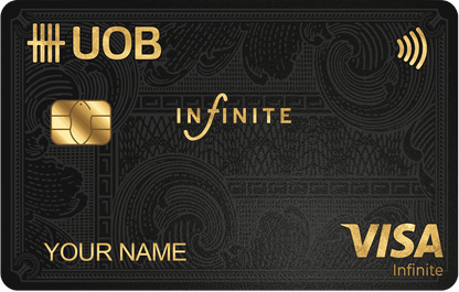 UOB Infinite metal card by Gold Wraps, premium stainless steel banking card