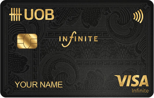 UOB Infinite metal card by Gold Wraps, premium stainless steel banking card