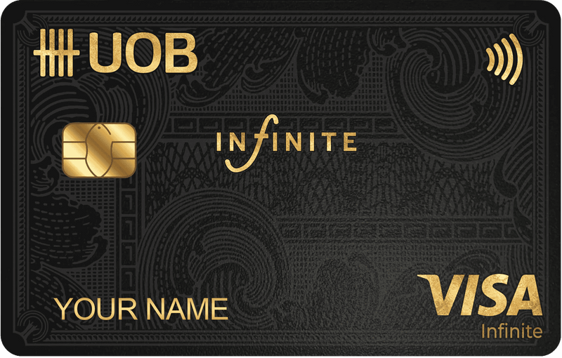 UOB Infinite metal card by Gold Wraps, premium stainless steel banking card